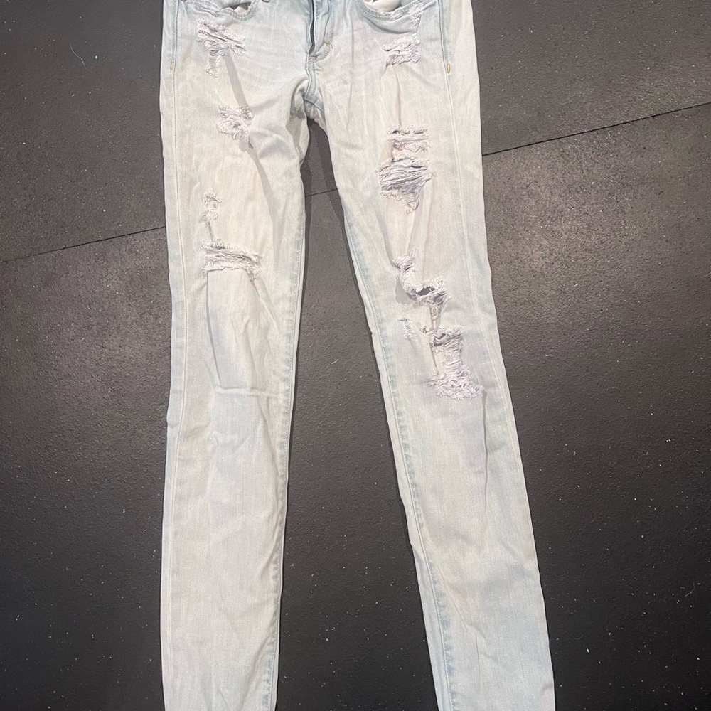 Distressed Light Blue Women's Jeans